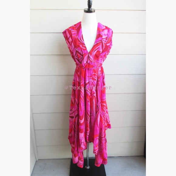 NWT Farm Rio Endless Summer V Neck Midi Dress S Small - Picture 16 of 16